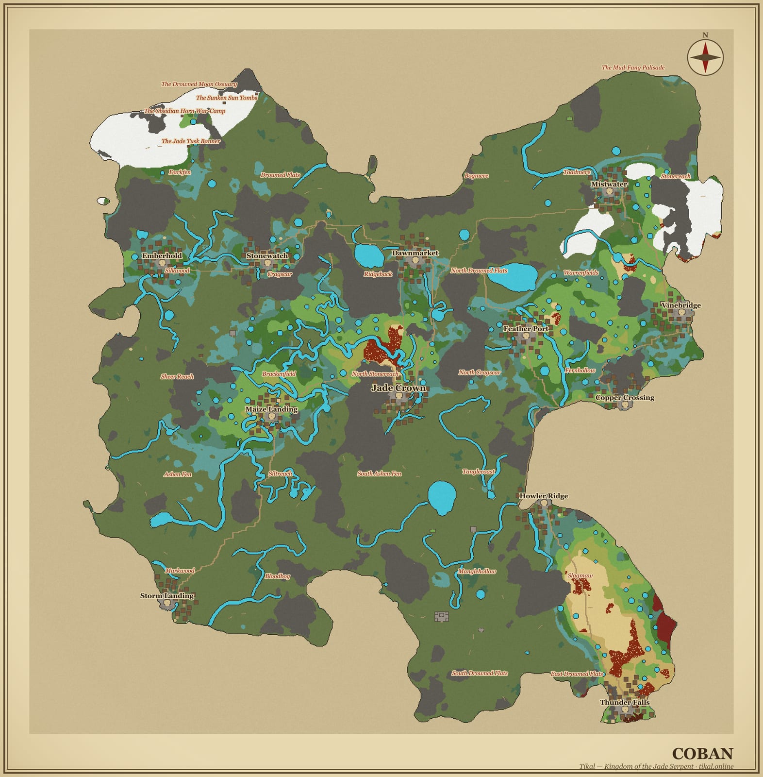Parchment poster of Coban