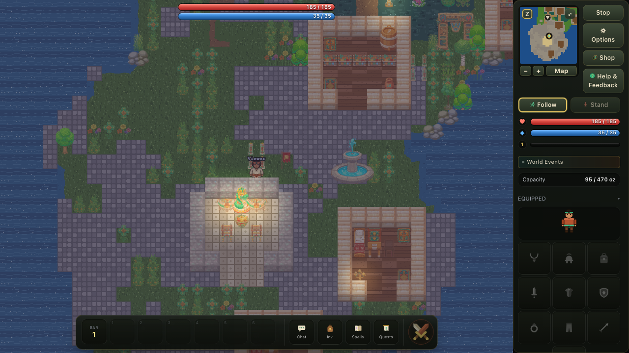 An in-game memorial scene from The Silent Vane on Four Winds Terrace